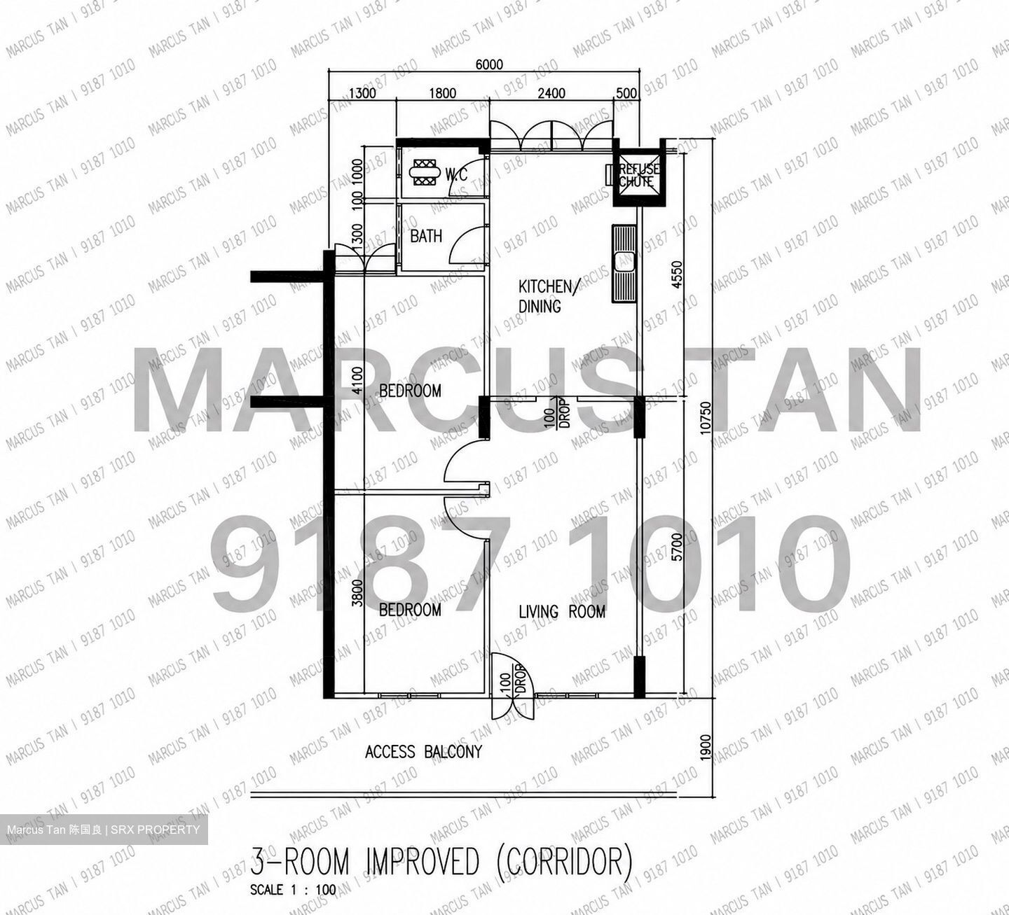 Blk 801 French Road (Kallang/Whampoa), HDB 3 Rooms #602178021